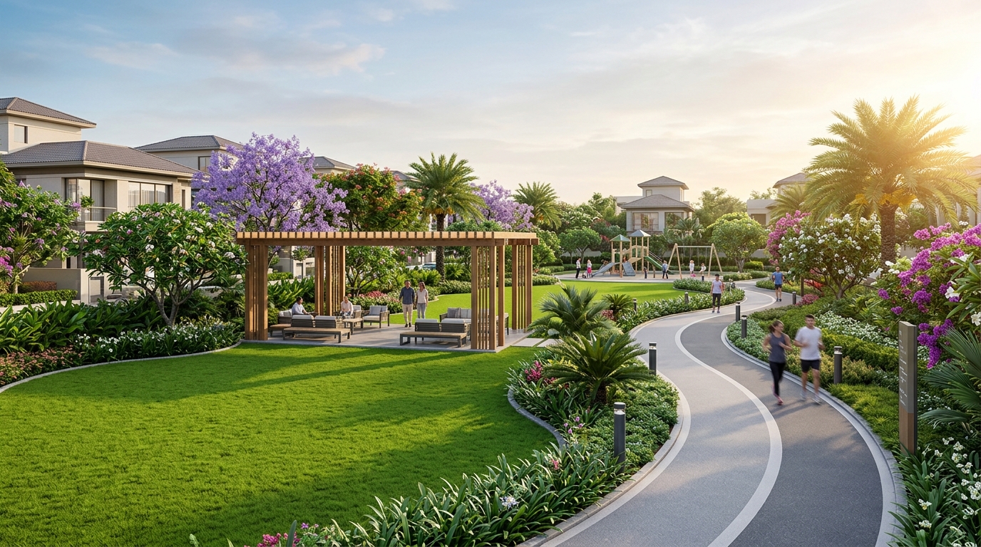 Landscaped Parks & Jogging Track
